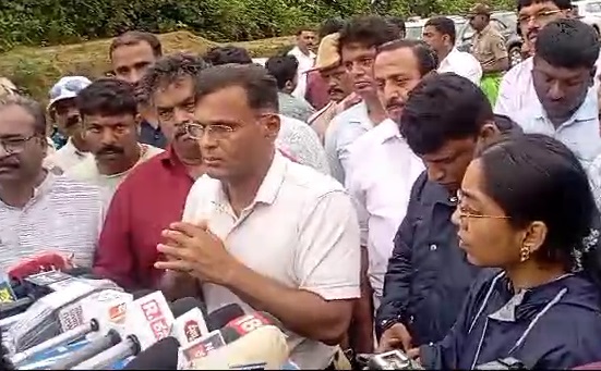 Ankola landslide: Major M. Indrabalan briefs media on ongoing search for missing Kerala driver