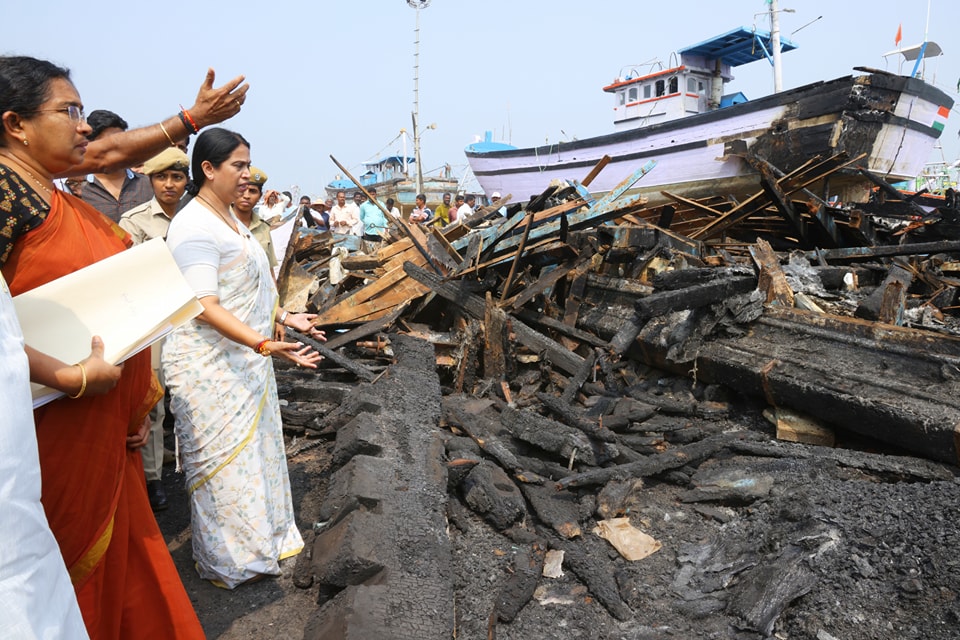 Fire at Gangolli port causes Rs 13 crore loss: Minister Lakshmi Hebbalkar