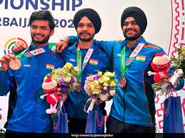 Indian men's 10m air pistol team strikes gold at Asian Games