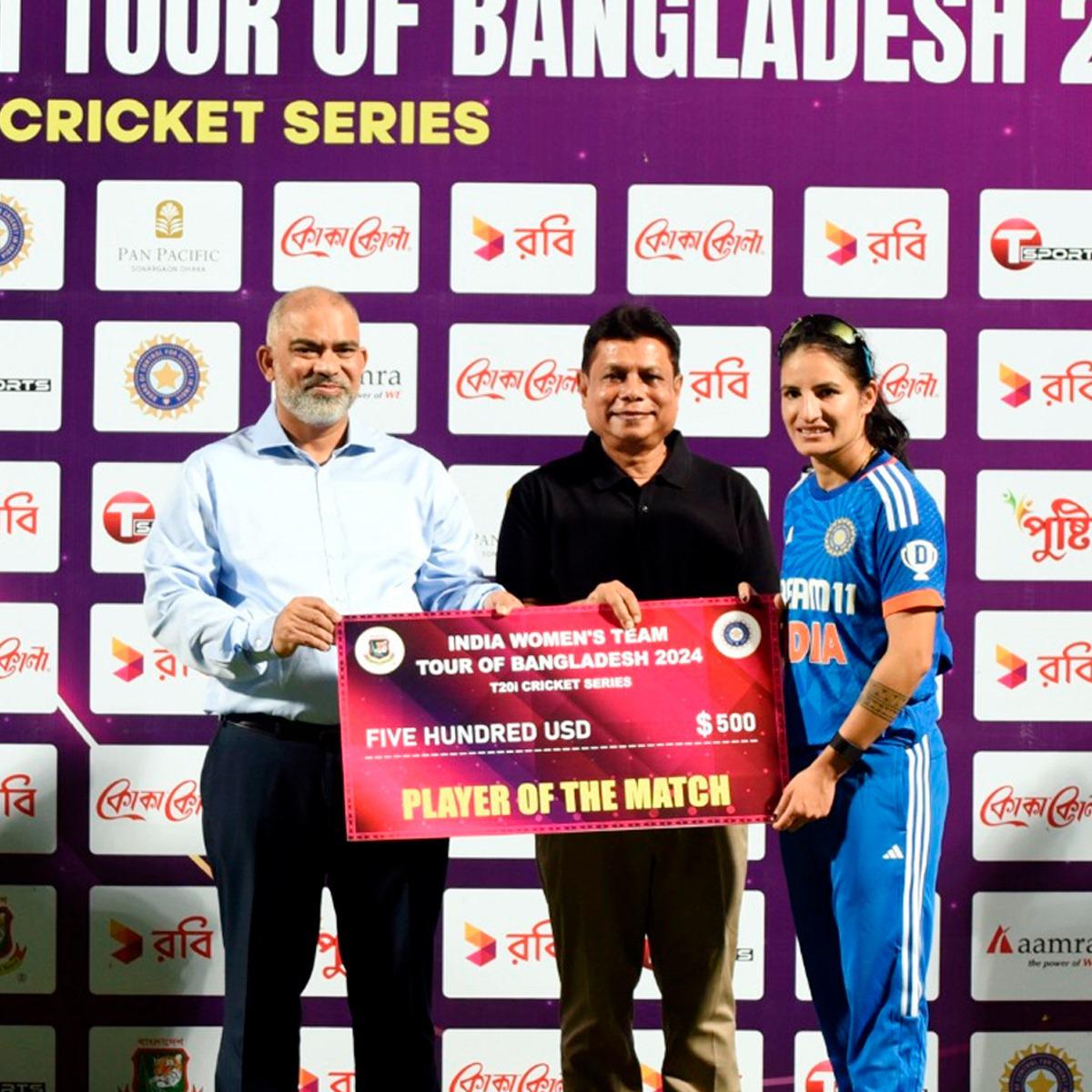 1st T20I: Renuka stars in India's comprehensive 44-run win over Bangladesh