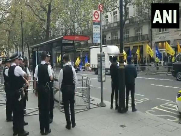 Khalistan supporters gather outside Indian High Commission in London, police restrict protestors