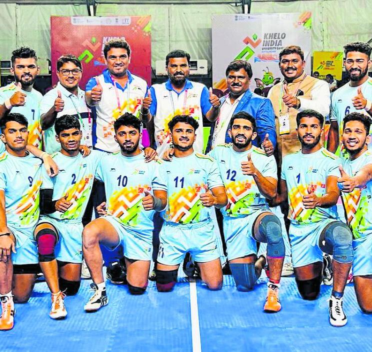 Mangalore University Kabaddi Champions at Khelo India Games