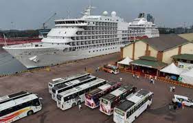 First Cruise Ship Of The Season, Seven Seas Navigator Arrives At New Mangaluru Port