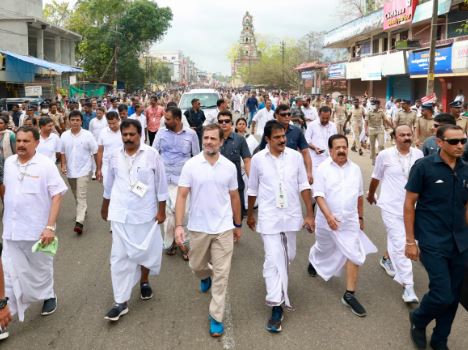 Rahul’s LS disqualification: Cong stages ‘maun satyagraha’, says no force can silence him