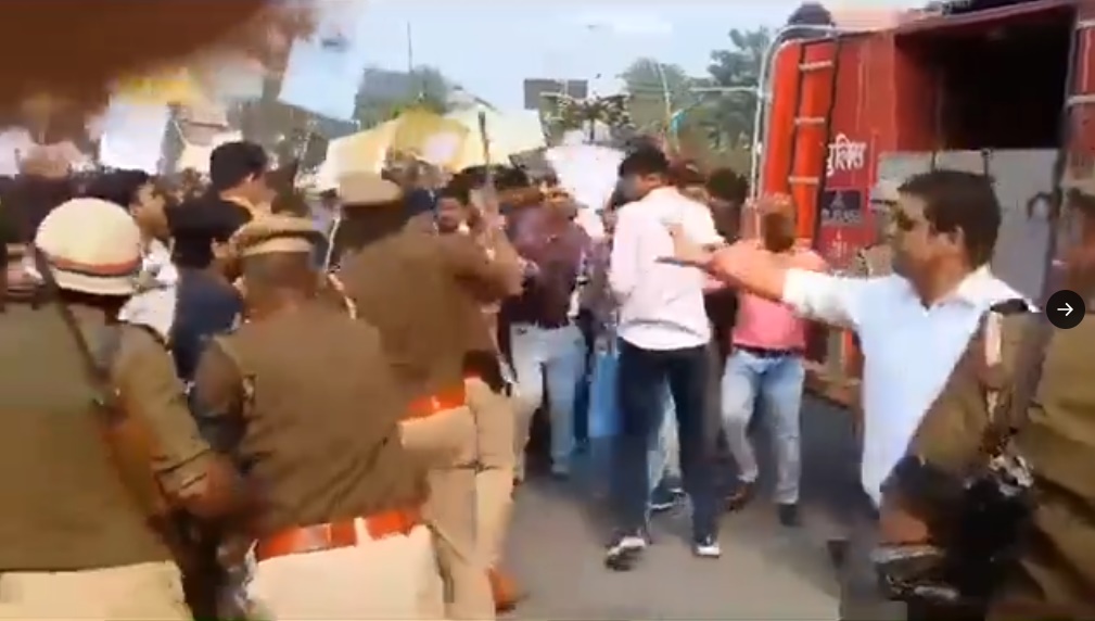 Protests erupt in Prayagraj as UPPSC exam scheduling sparks outrage; Police use force against students