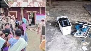 Repolling At 11 Manipur Polling Stations After Gunfire, EVMs Destroyed